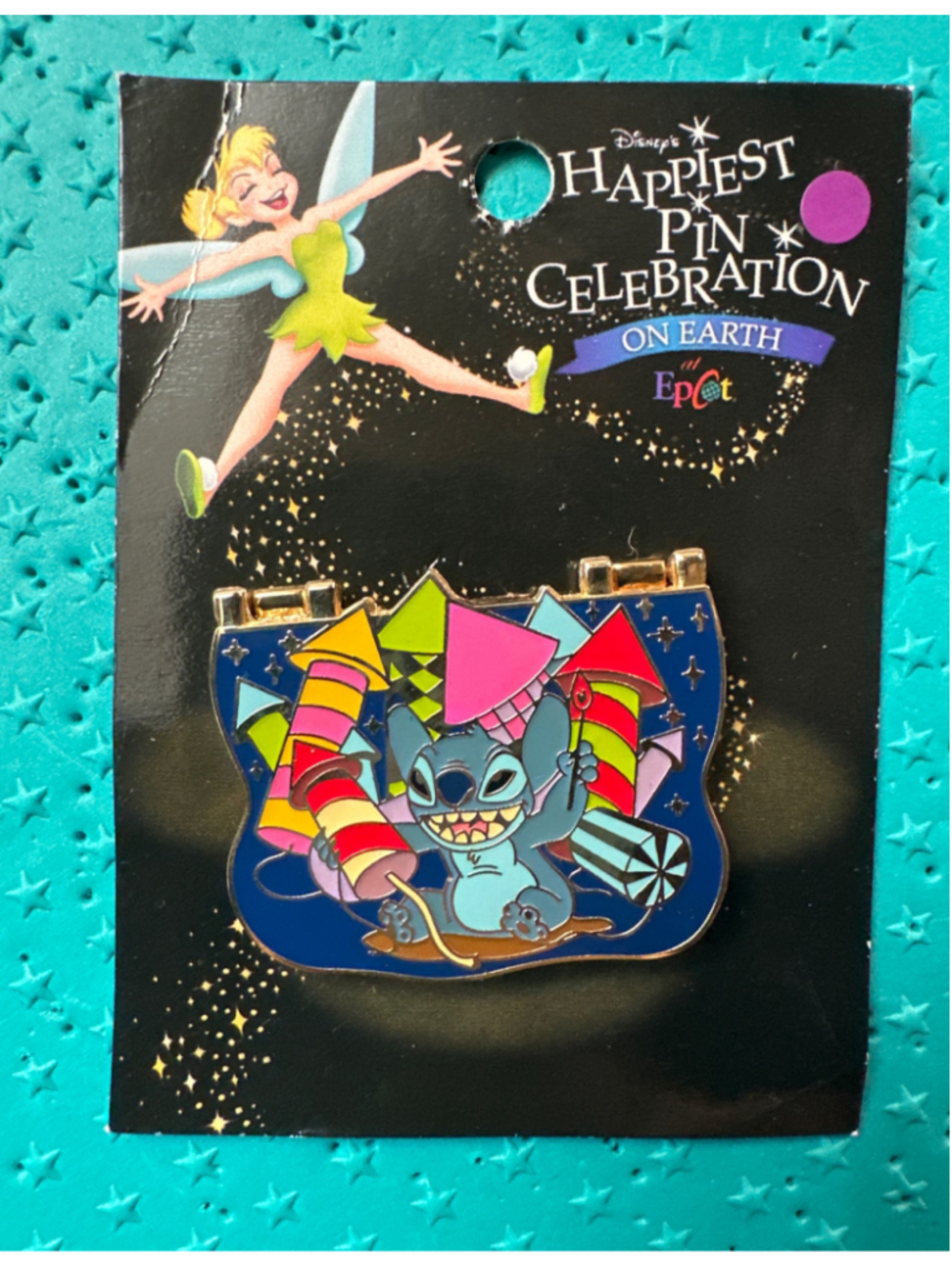 Disney WDW Happiest Pin Celebration On Earth Stitch's Fireworks Display LE Pin